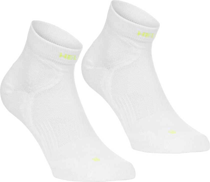 Running Mid Sock 2-P Bright White