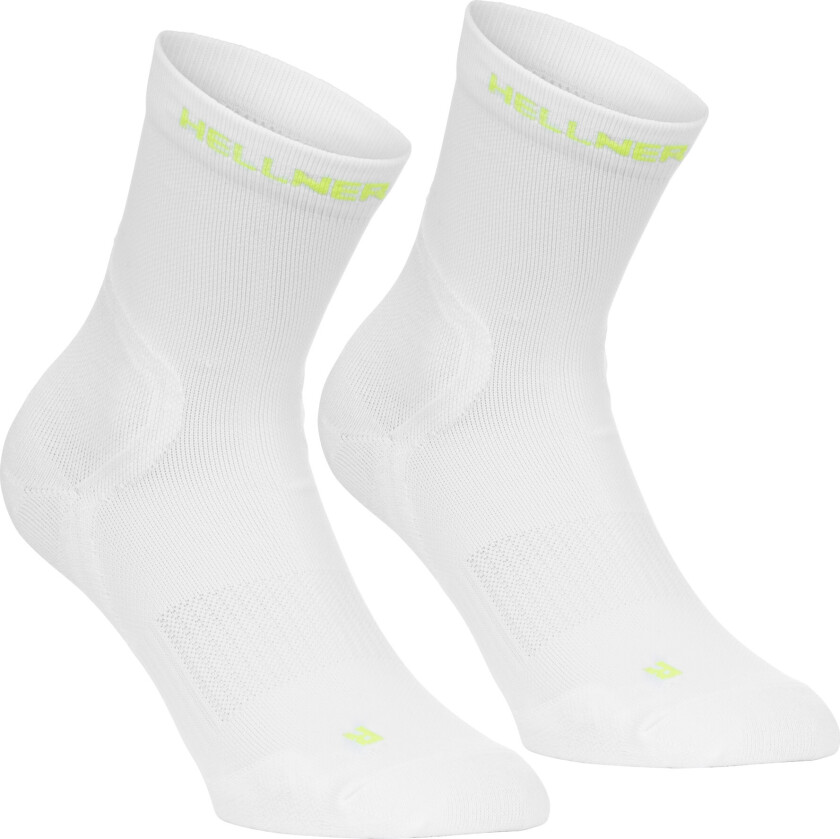 Shafted Run Sock 2-P Bright White