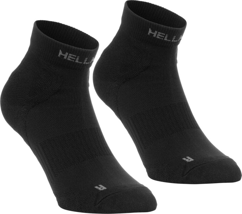 Running Mid Sock 2-P Black Beauty