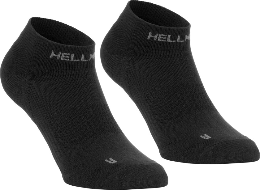 Running Low Sock 2-P Black Beauty