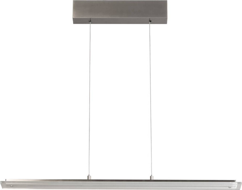 LED-hengelampe Torvi, nikkel, lengde 88 cm, CCT, berøringsdimmer