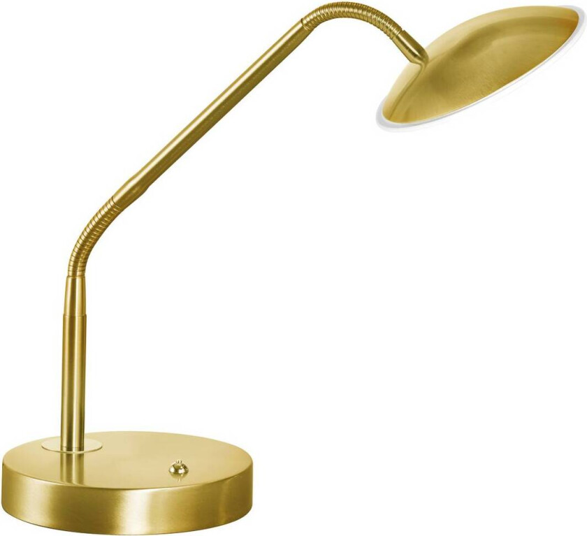 LED-bordlampe Tallri, messing, høyde 60 cm, CCT, berøringsdimmer