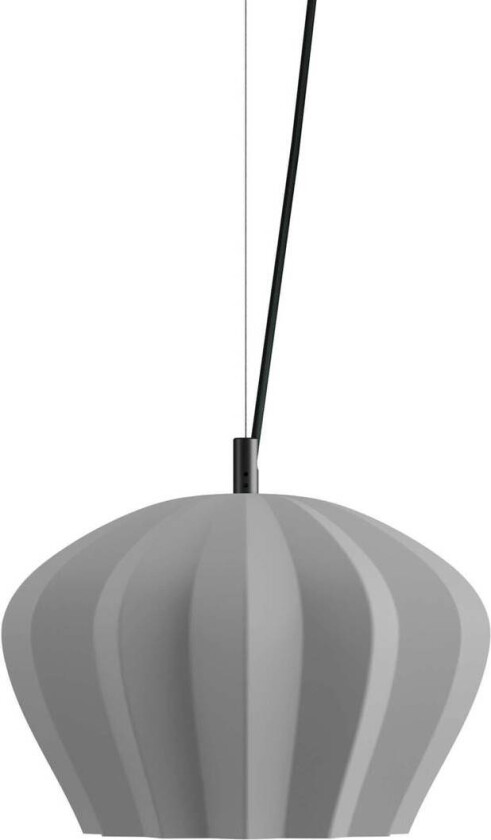 hengelampe Sahara, grå, Ø 35 cm, keramikk, E27