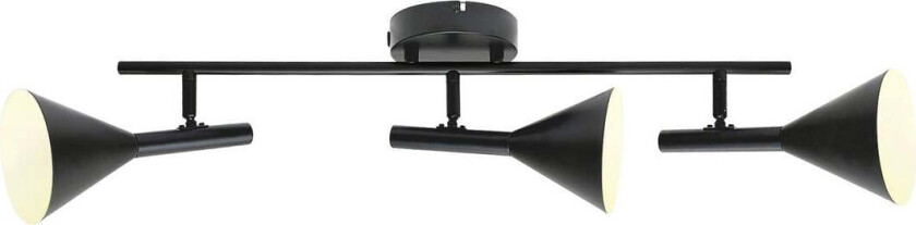 Kelvis taklampe 3-lys - Svart
