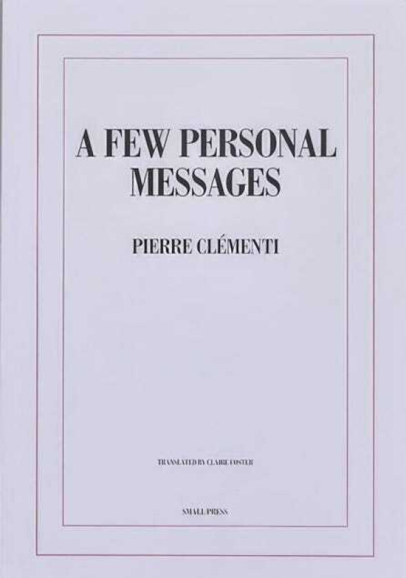 A Few Personal Messages