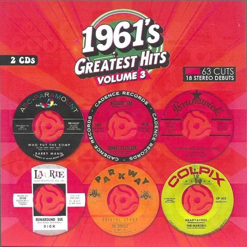 Diverse Artister 1961's Greatest Hits Vol 3 CD