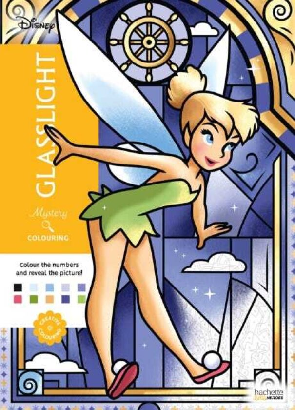 Mystery Colouring Glasslight Reveal iconic Disney characters with colour by number