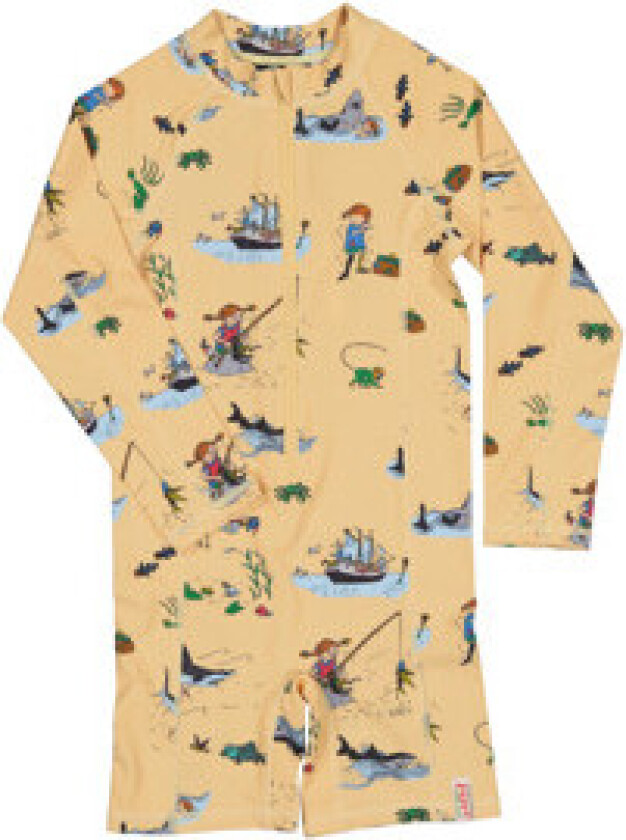 UV-drakt Pippi Langstrømpe Gul 86-92 cl