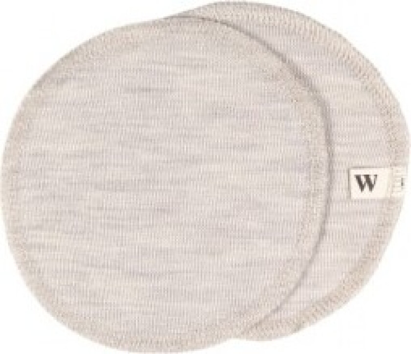 Ammeinnlegg I 100% Økologisk Merinoull, 1 Sett, Oeko-tex® Nature Melange Small (ca. 12 Cm I Diameter)