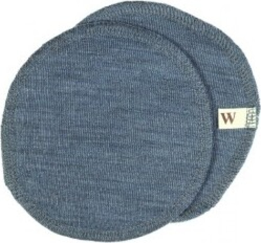 Ammeinnlegg I 100% Økologisk Merinoull, 1 Sett, Oeko-tex® Blue Mélange Small (ca. 12 Cm I Diameter)