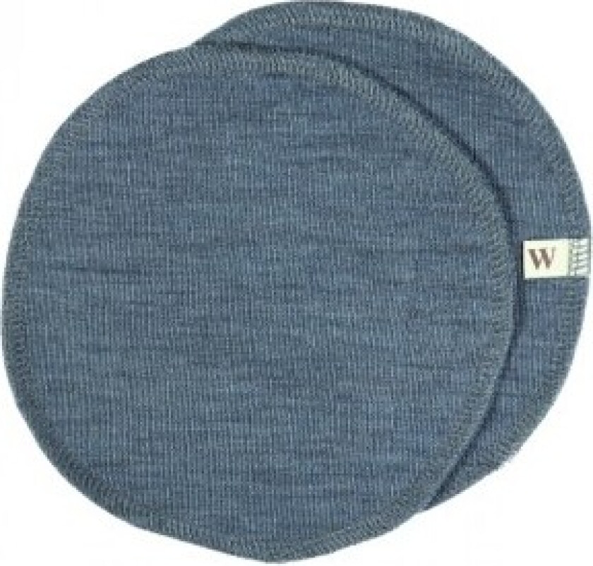 Ammeinnlegg I 100% Økologisk Merinoull, 1 Sett, Oeko-tex® Blue Mélange Medium (ca. 15 Cm I Diameter)