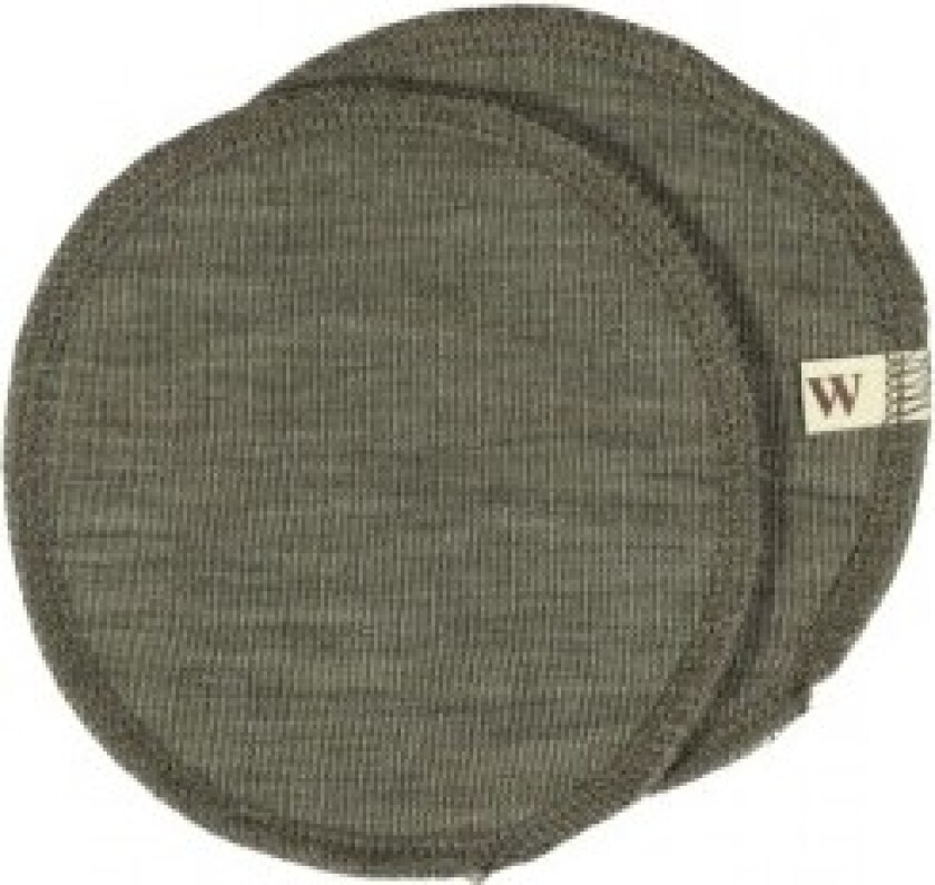 Ammeinnlegg I 100% Økologisk Merinoull, 1 Sett, Oeko-tex® Moss Melange Small (ca. 12 Cm I Diameter)