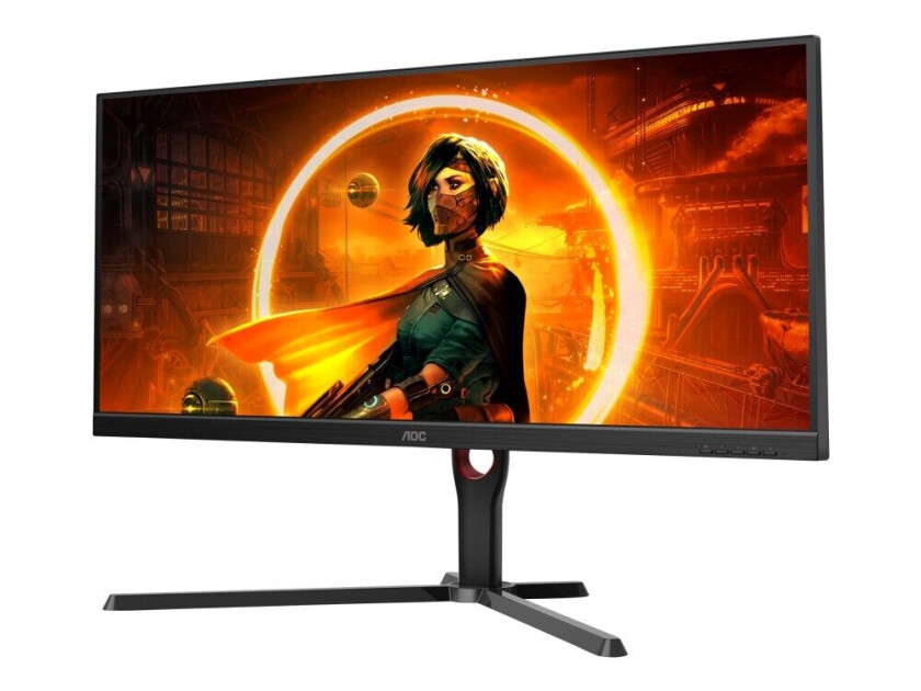 34" AOC Gaming U34G3XM - 3440x1440 - 144Hz - VA - HDR10 - 1 ms - Skjerm