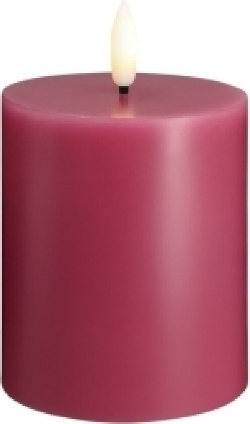 LED-blokklys i vintage rose – Ø 7,4 cm x H 10 cm