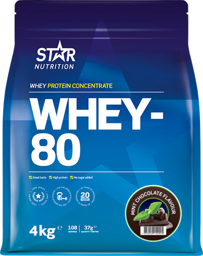 Whey-80 Myseprotein 4 kg