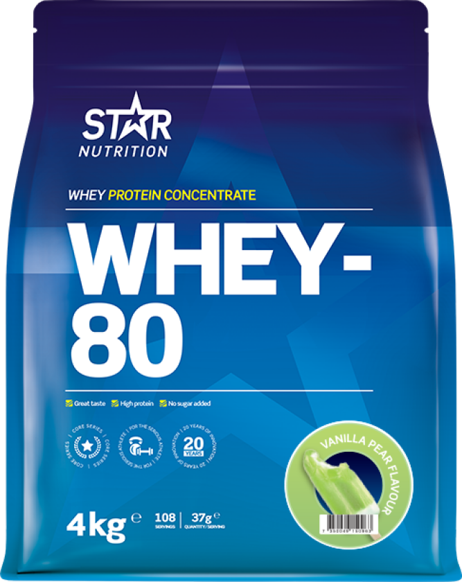 Whey-80 Myseprotein 4 kg