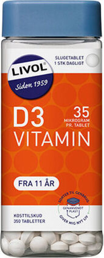 Vitamin D3 - 350 Tabletter