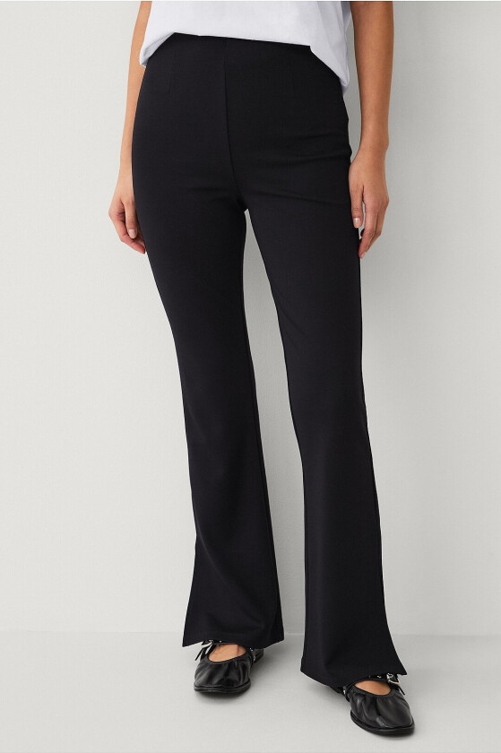 Bukser med utsvingte benender - Svart