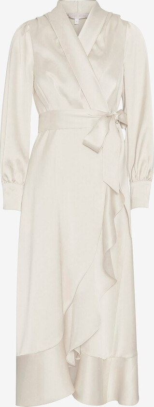Satengkjole Iza Midi Dress - Beige