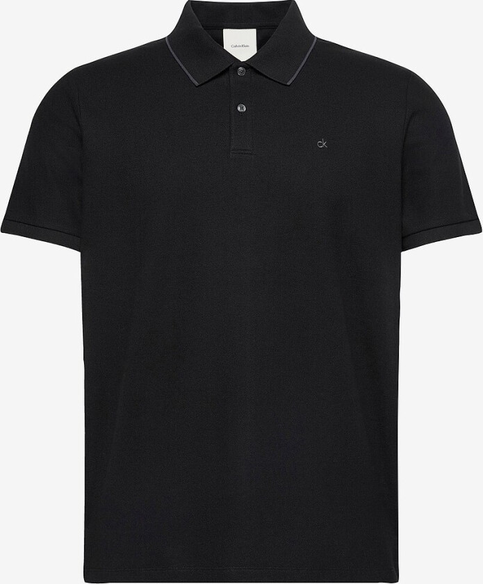 Pologenser SS Refined Pique Tipped Classic - Svart