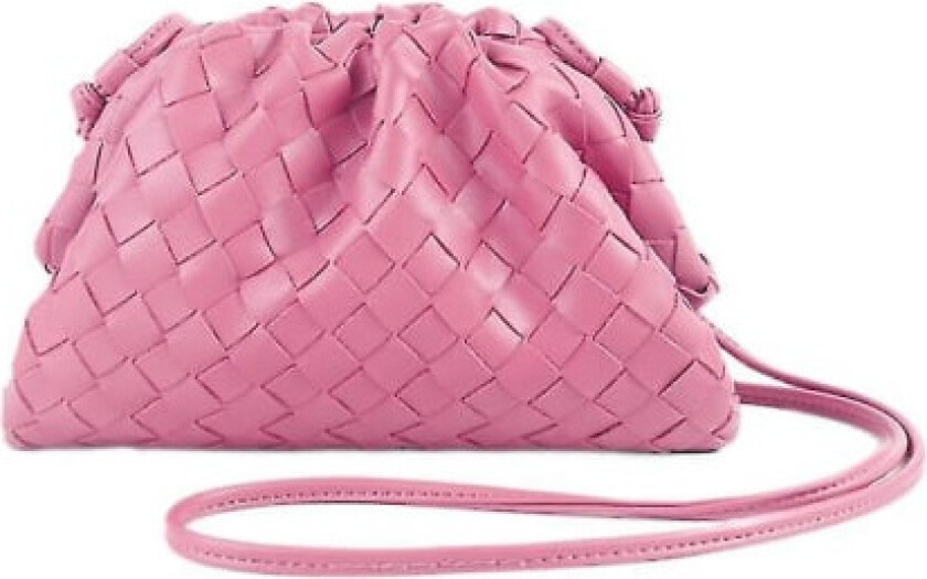 Pu Vevd Veske Satchel Cloud Mini Lær Clutch Veske