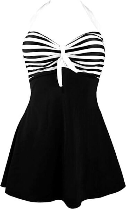 Kvinners Vintage Sailor Pin Up badedrakt Retro One Piece Skirtini Cover Up Swim