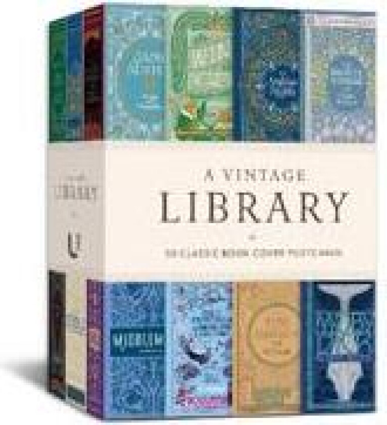 A Vintage Library: 50 Classic Book Cover Postcards
