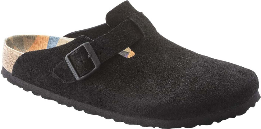 Bilde av Boston Suede Leather Narrow Sko Sort  female 37