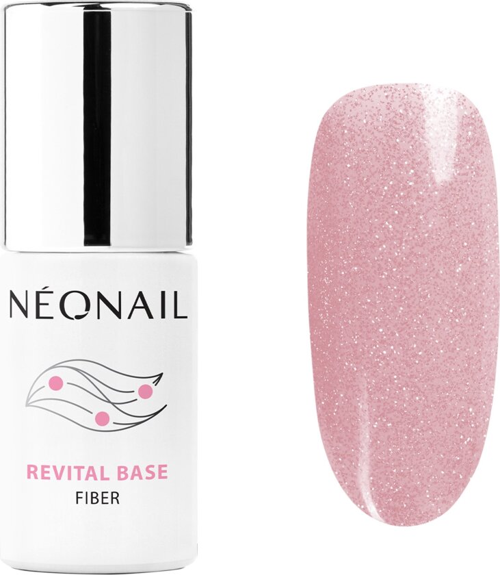 UV Gel Polish Revital Base Fiber Blinking Cover Pink