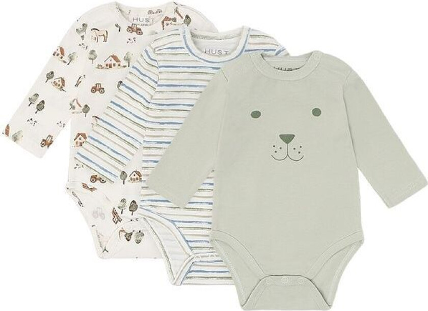 Hust and Claire Hcbase 3-pack body, Green Foam