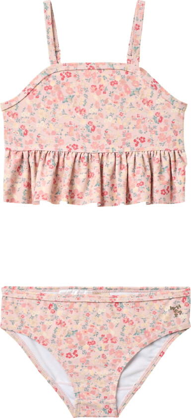 Bikini - UV40+ - Lerke - Powder Blomster And Skjell - - 7 år (122) - Bikini