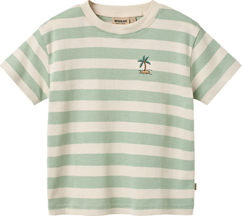 T-skjorte - Liam - Mint Stripe - - 8 år (128) - T-skjorte