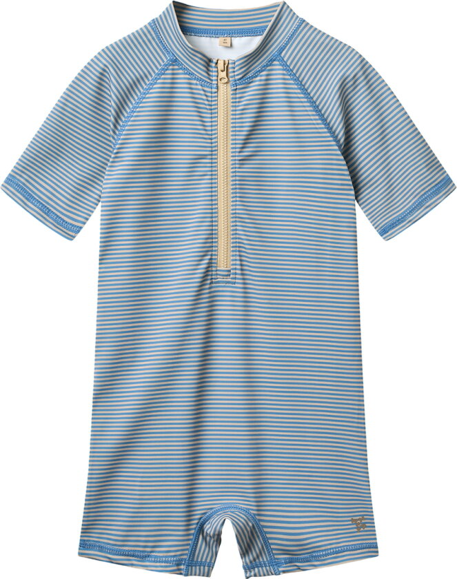 Badedrakt - UV40+ - Cas - Blue Svømming Stripe - - 6 år (116) - Badetøy