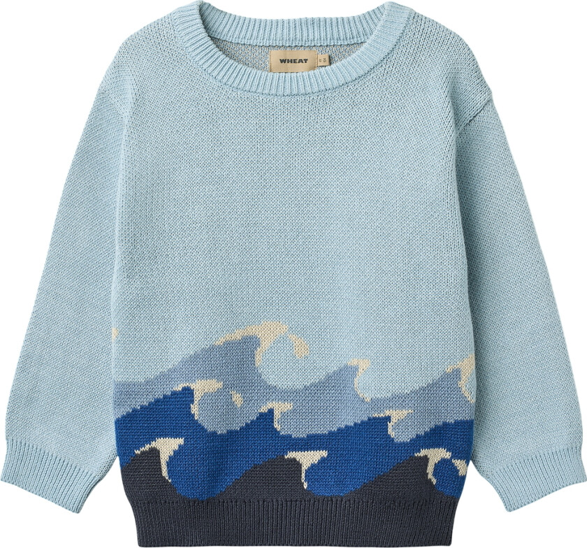 Bilde av Genser - Strikk - Knud - Summer Sky - - 3 år (98) - Genser