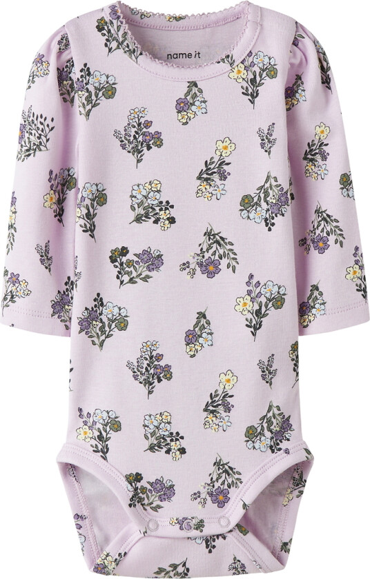 Body I/e - NbfDoritta - Lavender Tåke - - 62 - Langermet Body