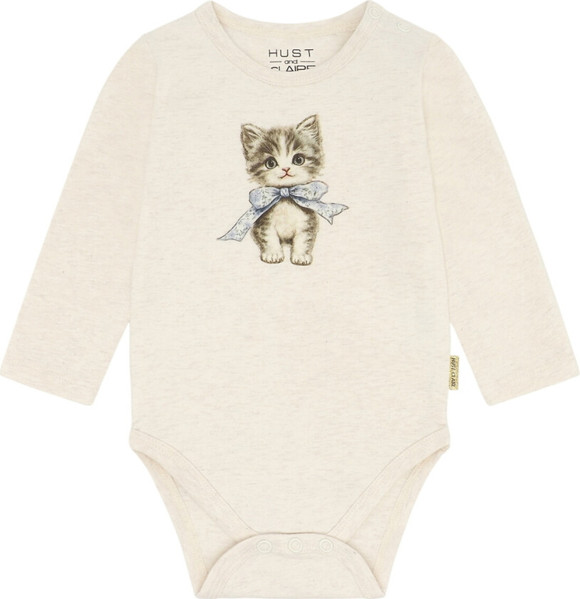 Body I/e - HCBritt - Hviskemelert - - 1 år (80) - Langermet Body