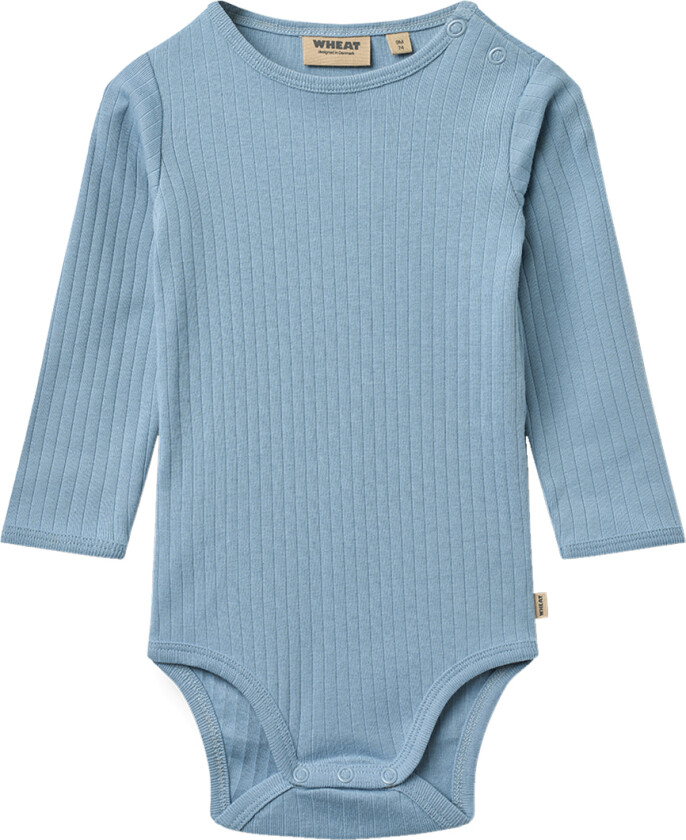 Body I/e - Berti - Bleknet Denim - - 74 - Langermet Body