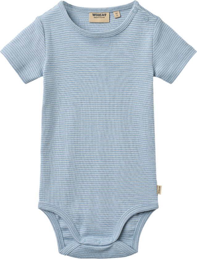 Body k/e - Edvald - Bleknet Blue Stripe - - 68 - Kortermet body