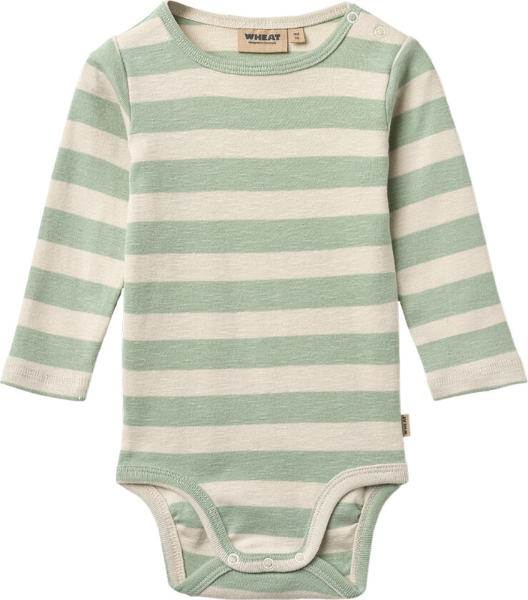 Body I/e - Freddie - Mint Stripe - - 1½ år (86) - Langermet Body