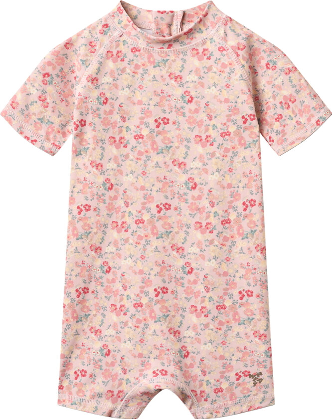 Badedrakt - UV40+ - Cas - Powder Blomster And Skjell - - 1 år (80) - Badetøy
