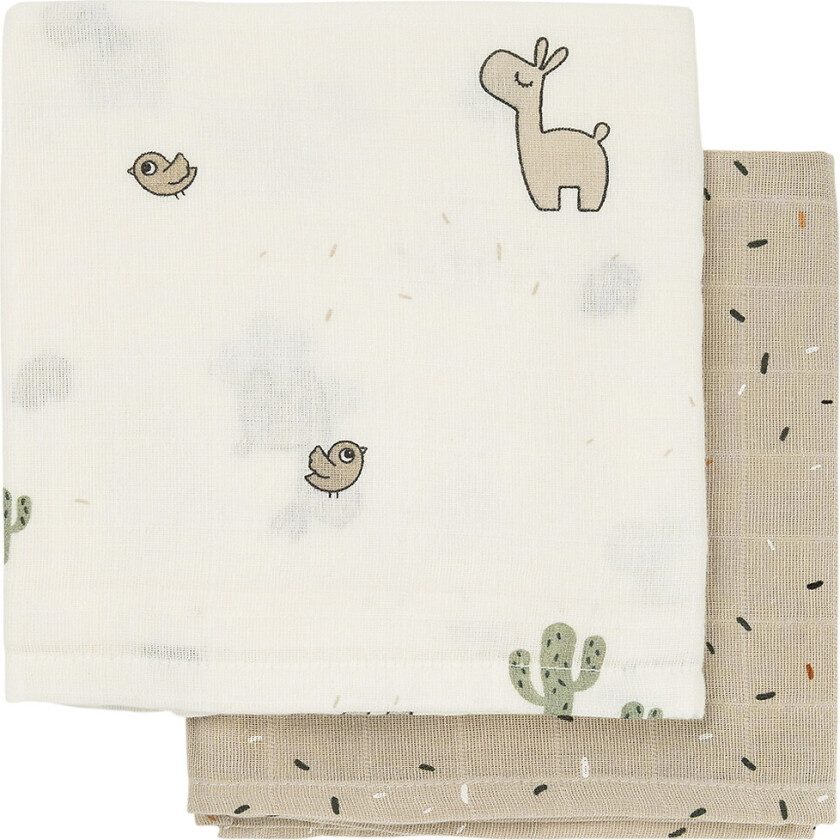 Stoffklutene - 2-pack - Lalee - Sand - - OneSize - Gulpeklut