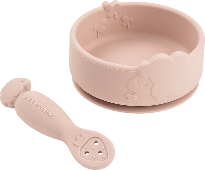 Spisesett - Stick & Stay - Skål Og Baby Skje - Shee - - OneSize - Spisesett