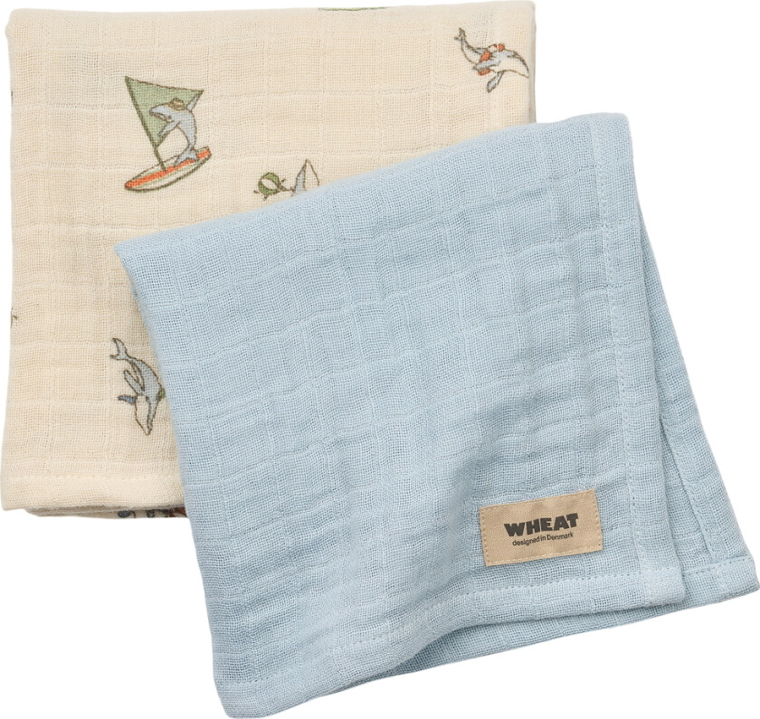 Stoffklutene - 2-pack - Kaya - Summer Sky - - OneSize - Gulpeklut