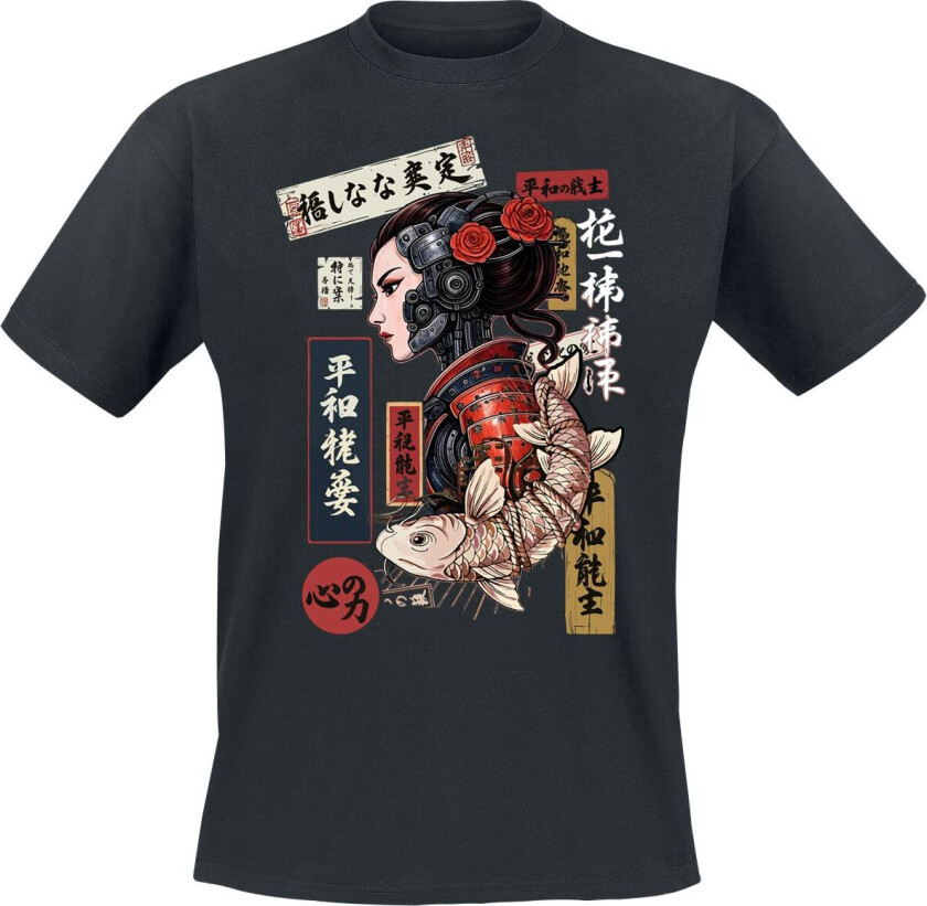 Fun T-skjorte - Cyborg - M til 3XL - Herrer - svart