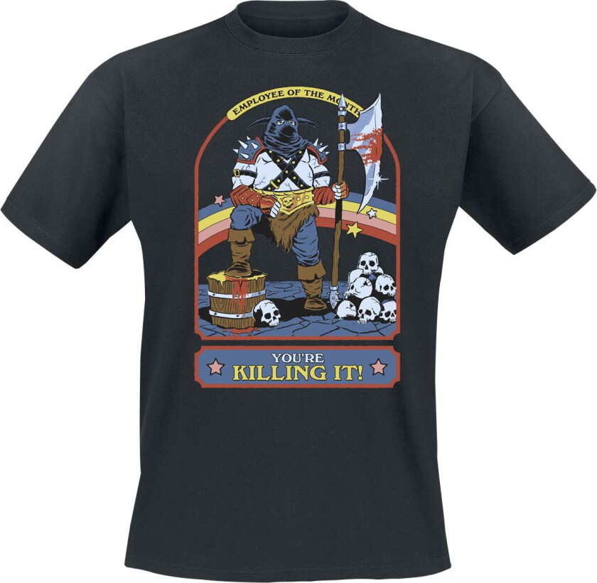 Fun T-skjorte - You Are Killing It - M til 3XL - Herrer - svart