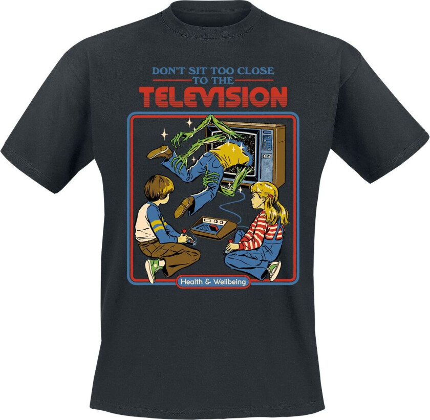 Fun T-skjorte - Don´t Sit Too Close - M til 3XL - Herrer - svart