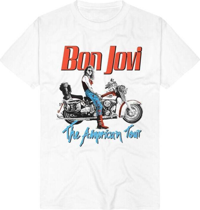 T-skjorte - The American Tour - S til 3XL - Herrer - hvit