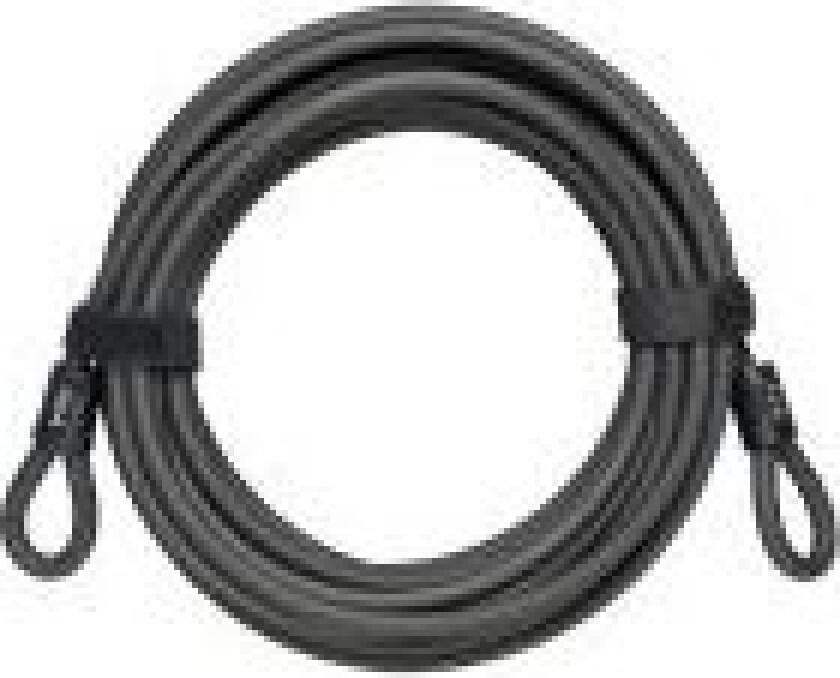 Newton Double loop cable Mat black, Newton Double Loop cable can be used in combination with a pad lock to secure your property. Cable , Ø10