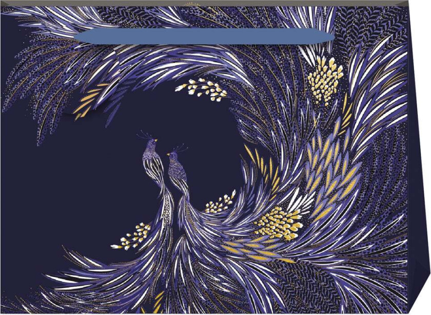 Gavepose Sara Miller Feather Swirl Indigo Shopper