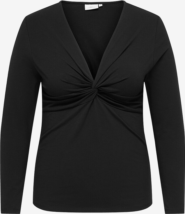 Topp carLotus L/S Knot - Svart